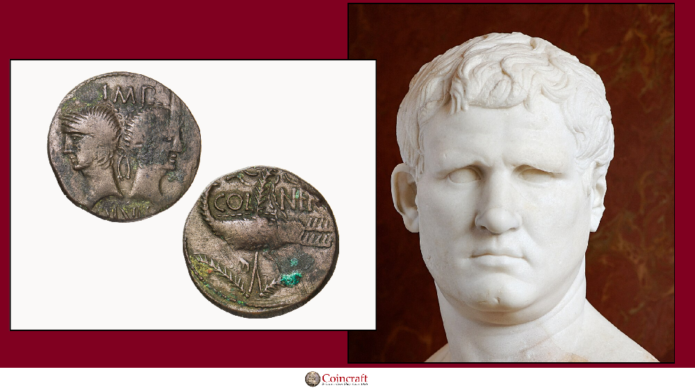 Roman Imitation Coin featuring Agrippa - Coincraft